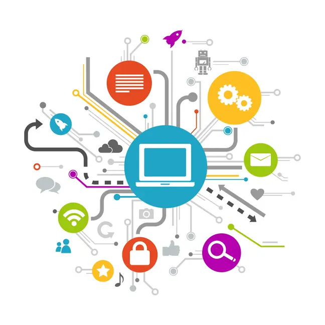 Digital planning and product development illustration