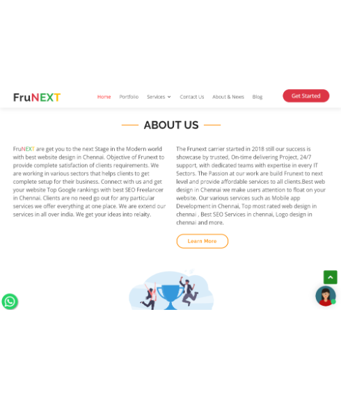 Frunext screenshot
